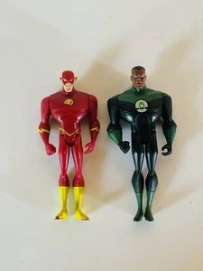 DC Comics Green Lantern JLU John Stewart & Flash 4.5" 2003 Mattel Justice League - Picture 1 of 4