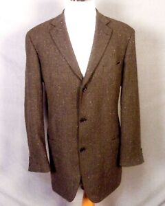 Hugo Boss EUC Mars US Blazer Sportcoat 3 Btn Wool Cashmere Diagonal Grain 44 L