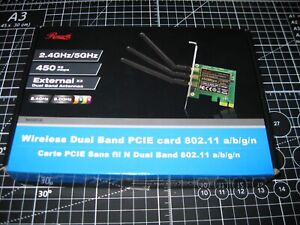 Rosewill Wireless Dual Band PCI-E Karte 802.11 a/b/g/n (gebraucht)