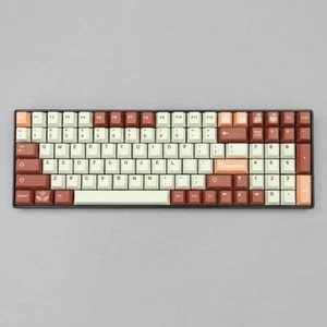 Tiramisu Theme Keycap Chocolate Color 129 Keys Cherry Profile PBT For MX  - Picture 1 of 12