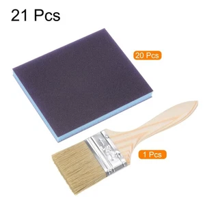 21 Stück 100 x 120 mm Schleifblock 800-1000 Körnung Nass Trocken Schleifschwämme, blau ? - Bild 1 von 7