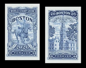 US #6029a-30a Boston 2026 Imperf 2er Set NDC 2025 SOLD OUT - Bild 1 von 1