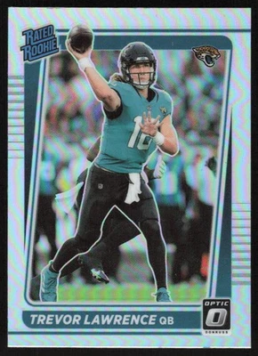 2021 Panini Donruss Optic Holo Rated Rookie #201 Trevor Lawrence Jaguars - Image 1 of 2