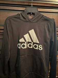 Boys Adidas Black Hoodie Size 14/16 - Picture 1 of 2