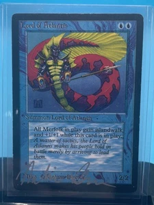 Lord of Atlantis - Signed by Melissa Benson LP, English MTG Beta - Picture 1 of 1