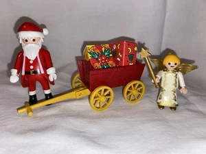 Playmobil Père Noël Avec Charrette Cadeaux Ange Christmas - Photo 1/1
