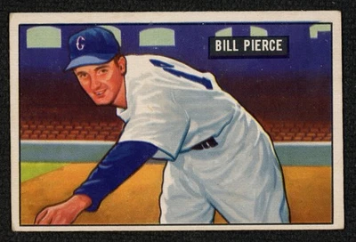 1951 Bowman #196 Bill Pierce  ** Chicago White Sox ROOKIE RC  ~ EX/MT - Image 1 of 2
