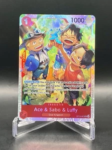 Ace & Sabo & Luffy OP13-007 Carrying On His Will SR Foil One Piece TCG NM/M - Bild 1 von 3