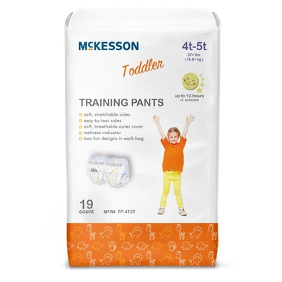 Pantalones de entrenamiento McKesson para niños pequeños talla 4T a 5T más de 37 libras. 19 Ct Foto 1 de 4