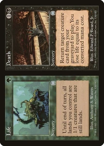 1x Life / Death - LP- Invasion Block - SPARROW MAGIC mtg - Picture 1 of 1