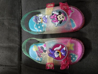Sandalias Disney Minnie Mouse y Pato Margarita Jalea Dura Niñas Talla 8 Foto 1 de 4