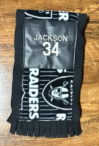 Neu ohne Etikett SELTEN Raiders NFL Spieler #34 Bo Jackson Schal ~ 57,5” L x 8” W schön & warm - Bild 1 von 13