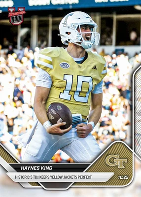 PREVENTA 2025 Bowman U Now Haynes King #34 Historic 5 TDs mantiene GT perfecto Foto 1 de 2