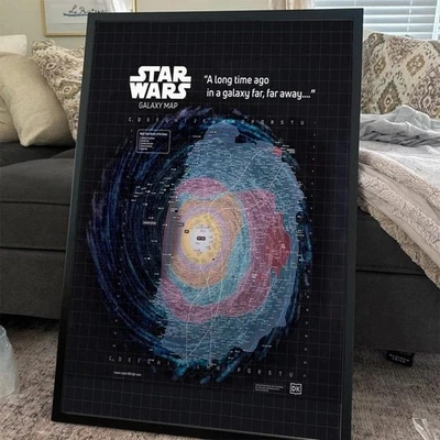 Reimpresión de póster de StarW Galaxy mapa hace mucho tiempo en 2025 Foto 1 de 4