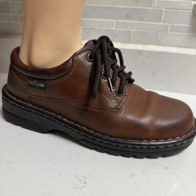 Eastland Plainview Y2K Cuero Oxfords Grueso Zapatos Para Mujer Talla 7.5 ¡EXCELENTE ESTADO USADO! Foto 1 de 4