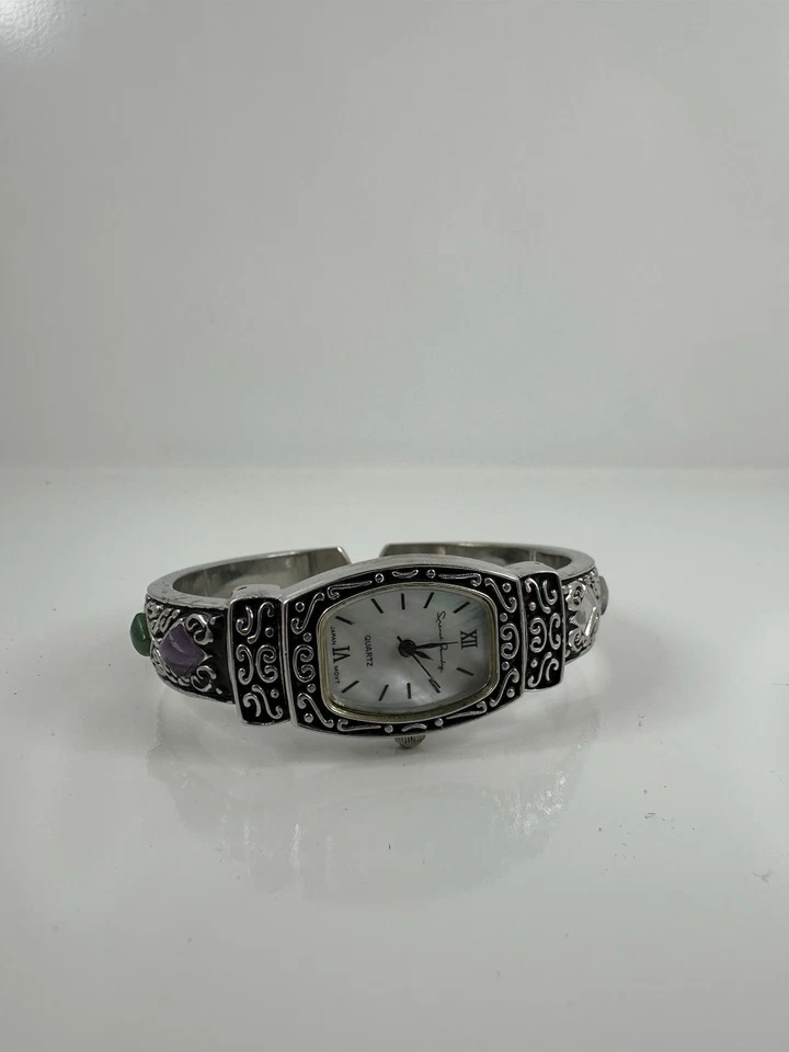 Reloj brazalete de cuarzo vintage para mujer Suzanne Somers - pulsera tono plata Foto 1 de 1