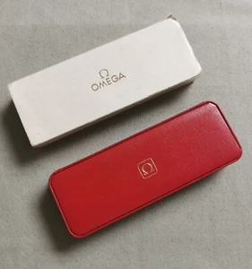 Omega Vintage Rojo Box para Any Models Steel - Gold Metal Con Outer Very Good - Bild 1 von 11