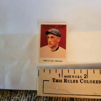 1993 Cracker Jack Baseball 1915 Mini Reprint Branch Rickey #12 of 24 St Louis - Image 1 of 3