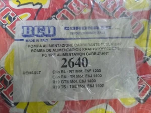 RENAULT CLIO  R 19 POMPA CARBURANTE BENZINA NUOVA  EPOCA BCD 2640 - Picture 1 of 1