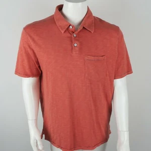True Grit Men's Polo Shirt Size Large Orange/Red - Picture 1 of 8