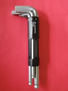 Metric Hex Key Set, Long Ball-End, 2mm to 10mm, 8 Pieces 3 Way Multi T Handle - Picture 1 of 10