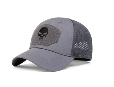 Casquette Militaire Punisher grise - Photo 1/4