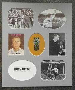 JACK CHARLTON LEEDS UNITED & ENGLAND AUTOGRAPH ED CARD IN 12 x 10 MOUNT COA