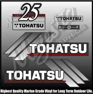 TOHATSU 25 hp - OUTBOARD DECALS - Picture 1 of 1