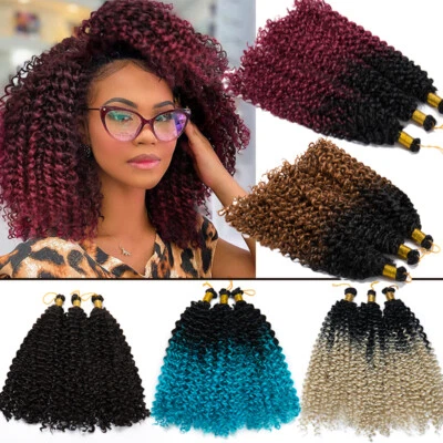 100% Natural Water Wave Crochet Braids Deep Curly Real as Human Hair Extensions - Image 1 of 4