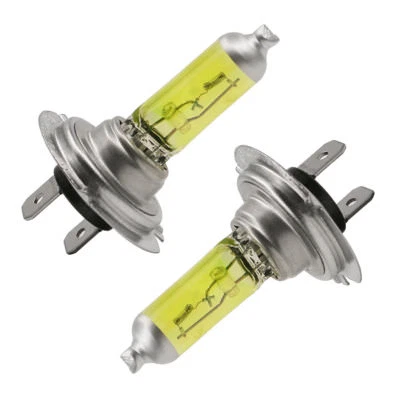 4XGolden Yellow 3000K H7 55W Conversion Kit Halogen Bulbs Headlight Fog Light - Image 1 of 4