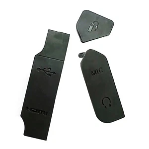 3pcs/Set USB Leather Side Cover USB Leather Left Rubber for Canon EOS R - Picture 1 of 6