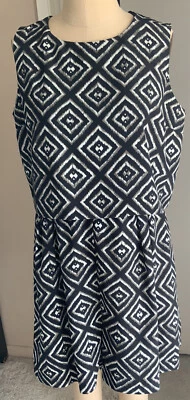 Women’s Xhilaration Shorts Romper BLACK, TAN/GREEN, WHITE,  TOP LINED, Size XL - Image 1 of 4