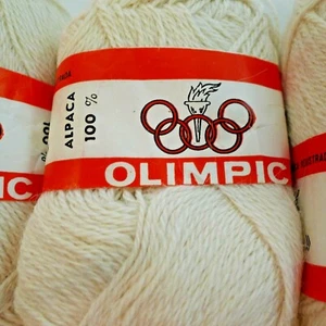 Olimpic 100% Alpaka Garn aus Peru 8 Knäuel plus teilweise - Bild 1 von 4