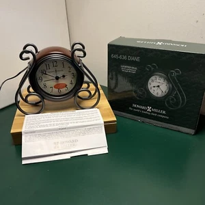 Howard Miller Diane Table Clock, medium-brown - 645636 - Picture 1 of 12