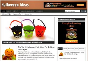 Halloween Nische schlüsselfertige Affiliate-Website Steigerung Urlaub Saison Gewinne WP Blog - Bild 1 von 1