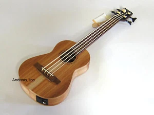 APC Profi Ukulele Bass massiv Koa Holz mit Gigbag - Bild 1 von 11