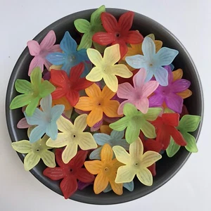 Gorras mixtas de cuentas florales de 25 mm para hacer joyas con extremo de flor dije esmerilado 25 piezas - Imagen 1 de 10