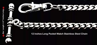 Pocket Watch Very Strong Stainless Steel Chain - Image 1 of 3