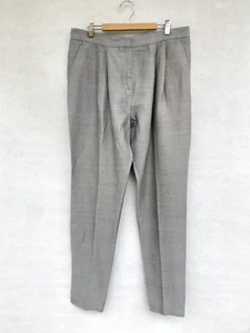 🍁 Womens Jac & Jack Rayon & Viscose Pleated Pants Trousers Solid Grey Size 12 - Picture 1 of 5