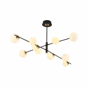 White Globe Glass Ceiling Light Modern Nordic Kitchen Island Chandelier TEKLED - Picture 1 of 8