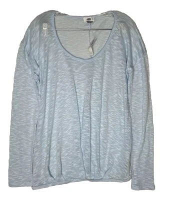 Old Navy Active Women's Top Shirt Size Large Blue Cloud Motion  NWT Sheer - Image 1 of 4