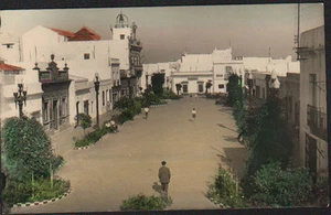 ANTIGUA POSTAL ISLA CRISTINA PLAZA DEL CAUDILLO HUELVA OLD POSTCARD CC01191 - Picture 1 of 1