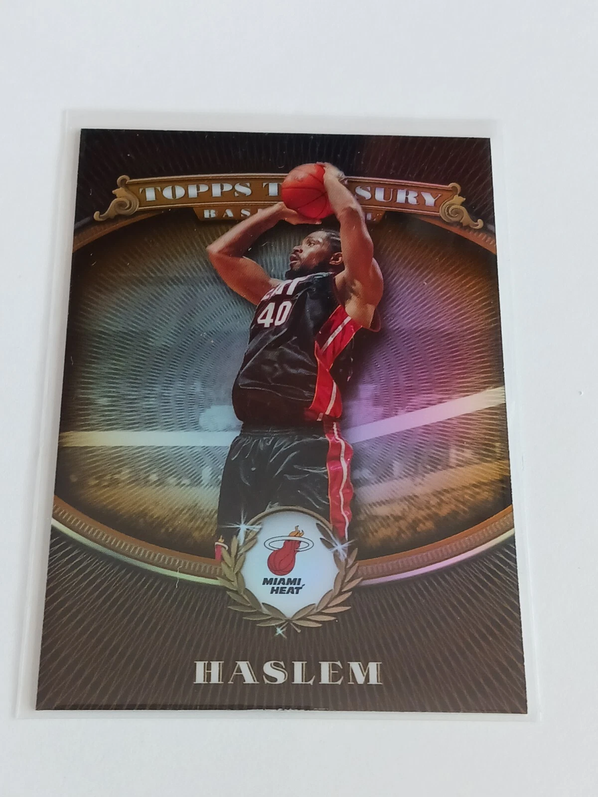2008-09 Topps Treasury Udonis Haslem */999 Bronze Refractor #57 Miami Heat