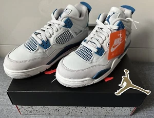 Nike Air Jordan 4 Retro Military Blue Blau GS HF4281 141 US 7Y EU 40 UK  6 Neu - Bild 1 von 9