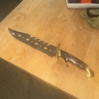 VTG Jim Frost Design Fixed Blade Knife Surgical Steel Pakistan HEAVY - Image 1 of 4