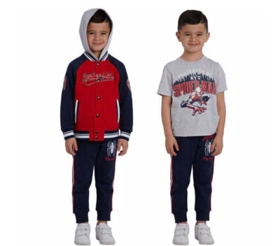 Disney Marvel Spider-Man Juego de Chaqueta de 3 Piezas para Niños Pequeños, Multi, 7 Foto 1 de 4