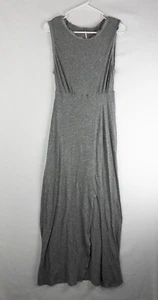 Free People Sabrina Maxikleid Damen M grau Boho Strick ärmellos - Bild 1 von 6