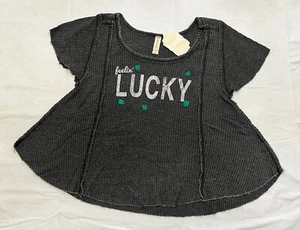 Altar’d State Feelin’ Lucky Women’s Size S tee t-shirt New With Tags - Picture 1 of 11