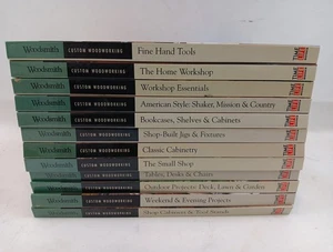 Custom Woodworking Lot of 12 by Woodsmith Magazine & Time Life Hard Cover VGUC - Picture 1 of 24