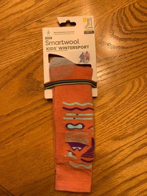 Smartwool новый!  Новый с Ярлыками носки kids L зимний спорт дикий лосось над икры полная подушка - Изображение 1 из 4